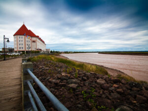 The rivercoast in the of Moncton city